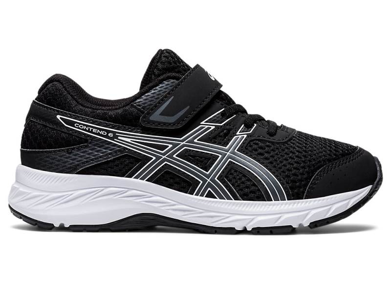 Dětské Běžecké Boty Asics GEL-CONTEND 6 PS Černé 05129HFZK